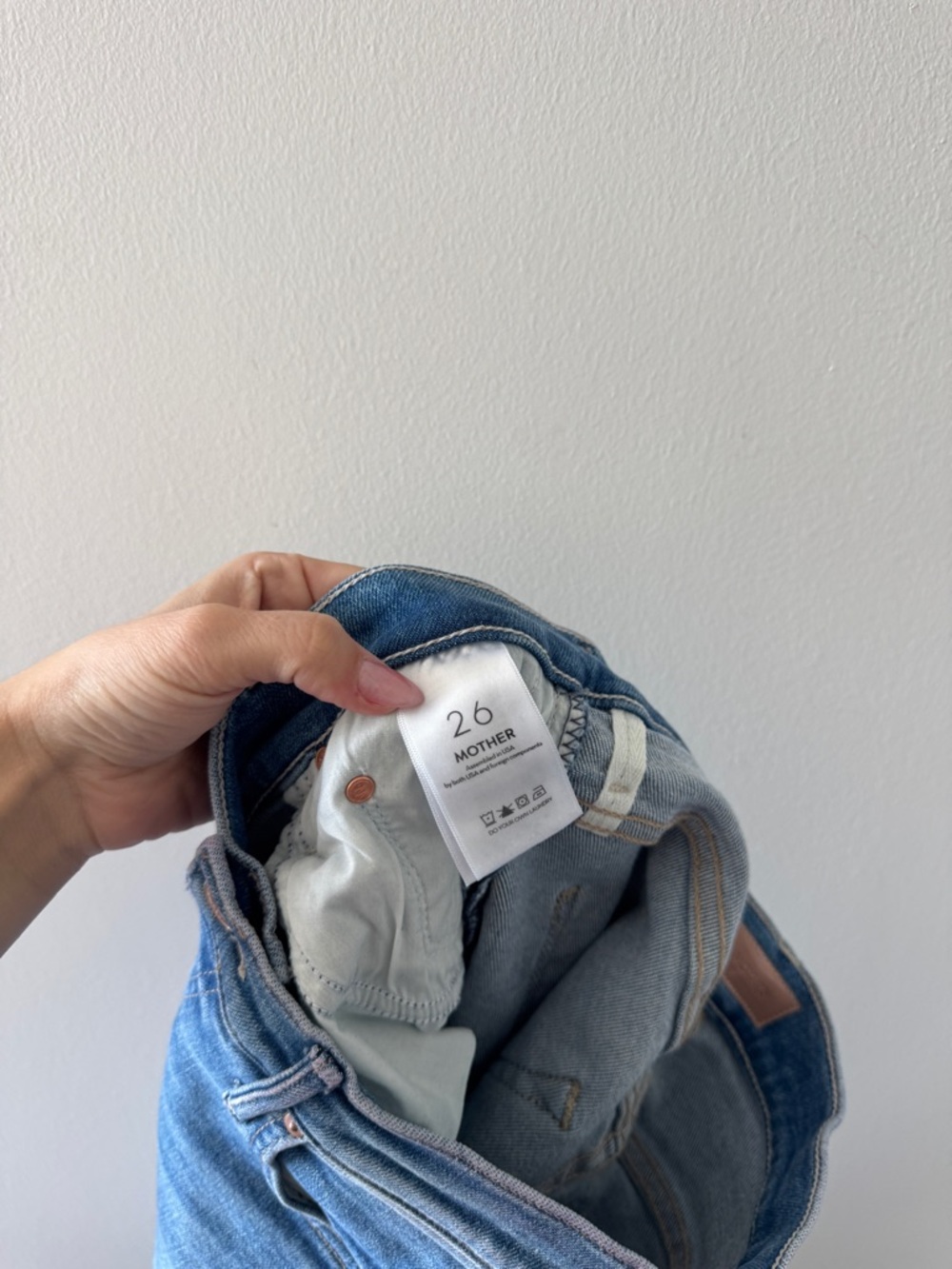 MOTHER The Insider Crop Step Fray Jeans in Out Of The Blue 26 - Picture 7 of 8